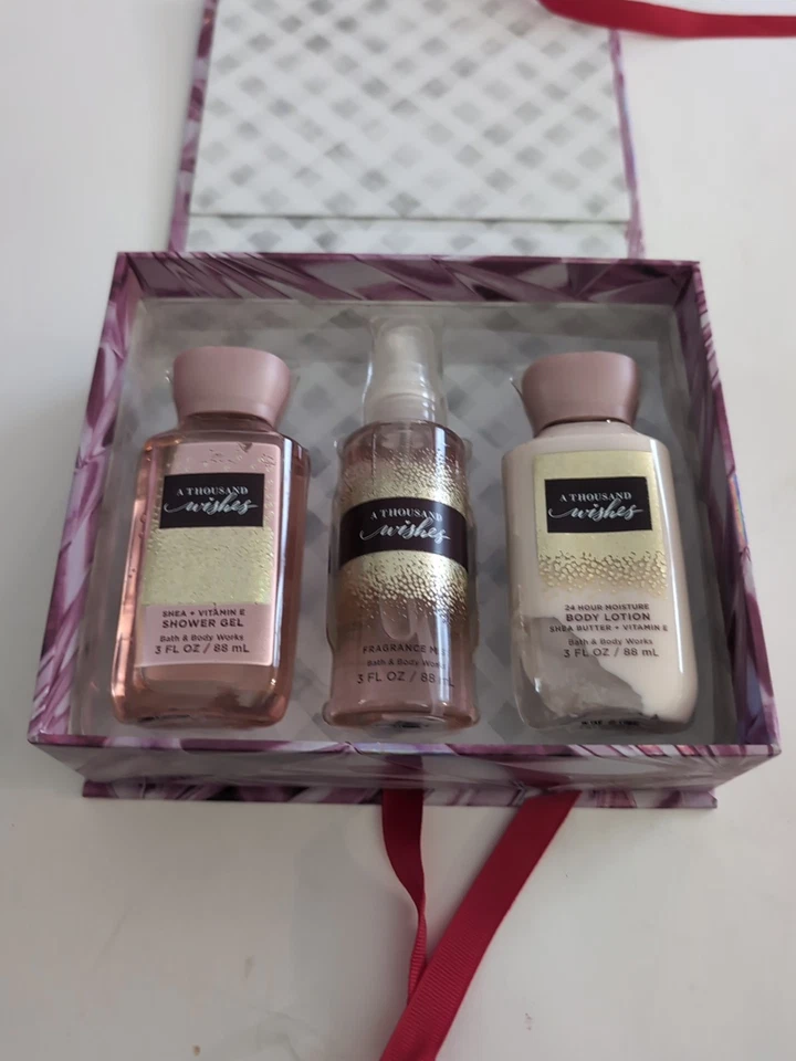 Bath & Body Works 3pc A THOUSAND WISHES Mist Spray, Body Lotion, Body Wash SET - Image 1 of 4