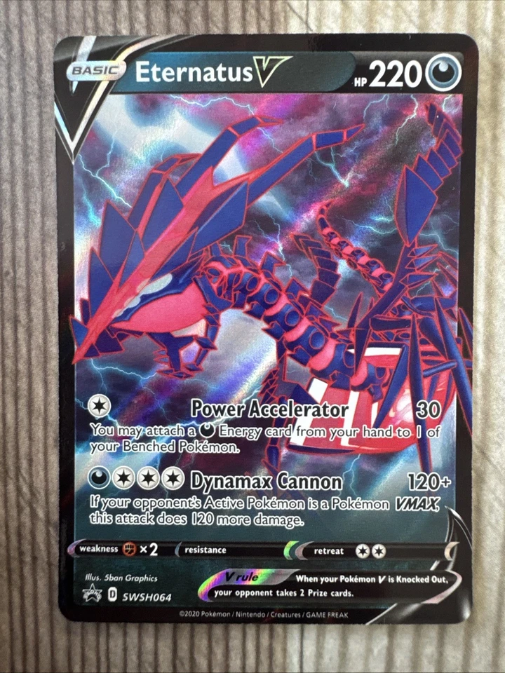 Eternatus V - SWSH064 - Pokemon Sword & Shield Promo Ultra Rare Holo Card NM - Image 1 of 2