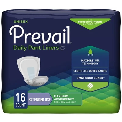 Prevail Incontinence Liner 28" L Extended Wear Moderate 96 Ct - Image 1 of 4