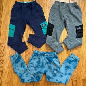 Levi's Jungen Pull On Fleece blau grau Taschen Jogginghose Jogger Paket 3 Teile - Bild 1 von 13
