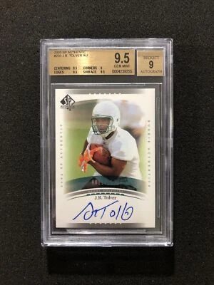 2003 Upper Deck SP Authentic J.R. TOLVER #235 BGS 9.5 💎 RC AUTO GEM💎 0671/1200 - Image 1 of 2