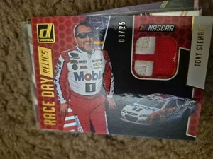 2019 Donruss Racing Race Day Relic Tony Stewart Firesuit Patch #'d 9/25 - Picture 1 of 1