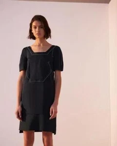 JIGSAW Leigh Kleid mit Nahtdetail marineblau Größe 10 UVP 299 £ - Bild 1 von 9