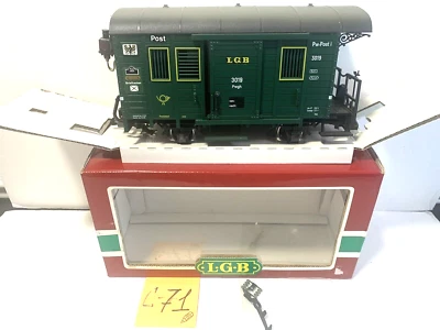 LGB G Scale  #3019 Mail Box Car. In original box - Image 1 of 4