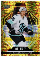 22/23 2022 UPPER DECK ALLURE HKY BASE GOLD GLITTER BOMB CARDS 1-100 U-Pick List