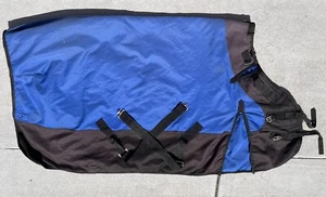 69 Inch Tough1 1200D With Snuggit Blue Heavy Weight Turnout Blanket 300 G - Picture 1 of 10