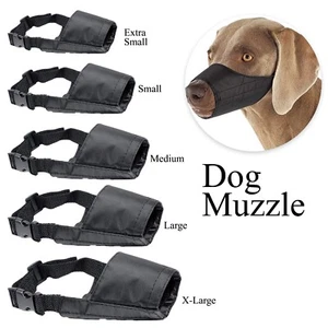 Adjustable Anti Biting Breathable Dog Mouth Guard Dog Muzzle Small Medium Large - Picture 1 of 8