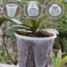Plant Flower Pot Transparent Holes Clear Plastic Reusable Succulents Pots Acces