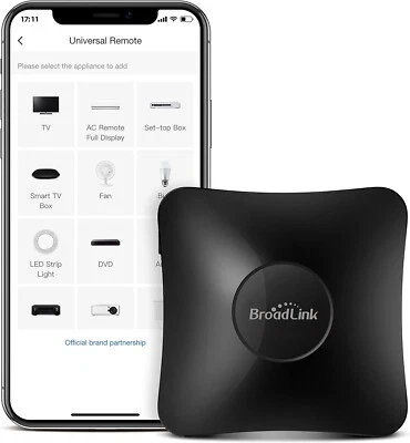 SMARTHOME BroadLink IR/RF Smart Home Hub-WiFi Blaster for RM4 pro