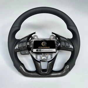 For Mazda 3 Axela CX-3 CX-5 2013-2017 real carbon fiber steering wheel - Picture 1 of 6