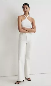 Nwt Madewell Perfect Vintage Flare Jean In Tile White Size 32 NJ104 - Picture 1 of 9