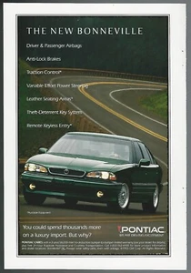 1994 PONTIAC BONNEVILLE advertisement, Pontiac Bonneville sedan - Foto 1 di 3