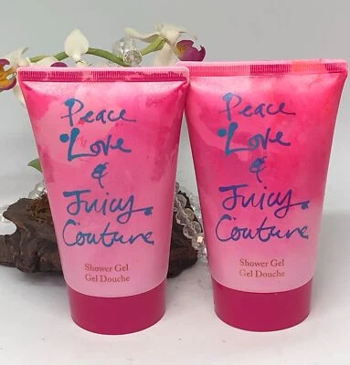 2x Gel de ducha Juicy Couture Peace Love & Juicy Couture - 4,2 oz - Nuevo Foto 1 de 4