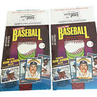 1986 LEAF Donruss Baseball Empty Wax Pack Display Boxes. Lot Of (2)