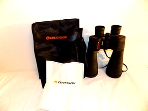 HUGE CELESTRON SKYMASTER BINOCULARS WITH CASE AND MANUAL 15X70 - Picture 1 of 8