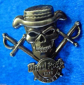 MADRID SPANISH MATADOR BULL FIGHTER 3D SILVER SKULL SERIES Hard Rock Cafe PIN LE - Picture 1 of 1