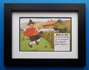 GOLF PRINT COMICAL - E - Picture 1 of 3