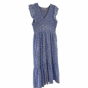 In Loom Prairie Kleid Größe Small gesmoktes geblümtes Mieder Boho - Bild 1 von 4