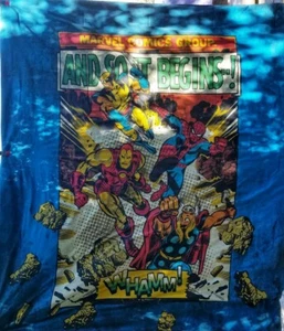 Vintage Marvel Comics Bead spread Comforter Full Double Size - Bild 1 von 7