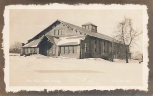 MILTON Wisconsin College New Gym RPPC Postcard LP06 - Picture 1 of 2