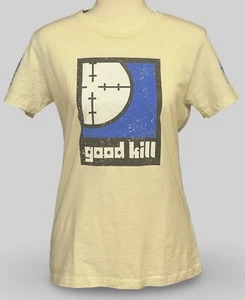 Grunt Style Women's Graphic T Shirt "Good Kill", Off-White/Cream, Size Large - Picture 1 of 7