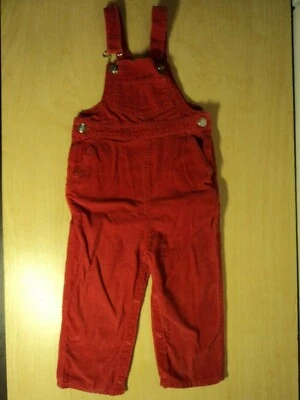 Mono con tirantes de pana rojo vintage Sears infantil pequeño unisex grande 26-31 libras. Foto 1 de 4