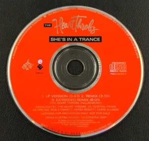 1990 The Heart Throbs: She's In A Trance VTG CD Disc PROMO Elektra Rec. SINGLE! - Picture 1 of 2