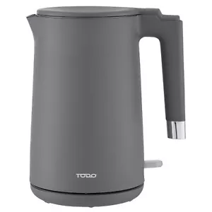 TODO 1.7L Electric Cordless Kettle Stainless Steel SUS304 Inner Jug - Grey - Picture 1 of 3