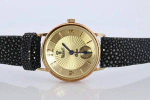 14k Vicence Wristwatch. Vicence Ladies Yellow Gold Watch. - Picture 1 of 8