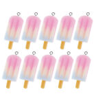 10pcs Colorful Mini Ice Cream Resin Charms Food Pendant Diy Jewelry Making Ca-xx
