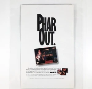 Videojuego de disparos de ciencia ficción Phalanx 1992 SNES - Anuncio Laminado Edición Coleccionista - Imagen 1 de 6