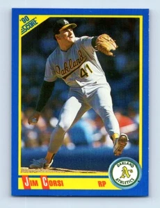 1990 Score Jim Corsi Oakland Athletics #553 - Picture 1 of 2