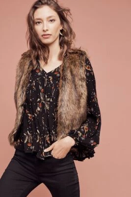 NUEVO Chaleco Recortado Anthropologie Nanterre Talla Grande Precio de venta sugerido por el fabricante: $168 Foto 1 de 4