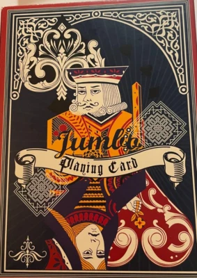 Jumbo Playing Cards NEW Sealed Deck Red and White Back "Easy to Read" 5" x 7" - Image 1 of 4