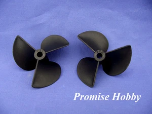 52mm Nylon Left & Right Rotation Propeller Prop for 3/16" Shaft Cable RC Boat - Picture 1 of 2