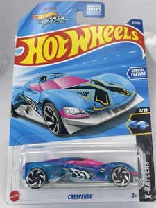 Hot Wheels Crescendo Blue 2025 X-Racers 3/10 Diecast Car Case C New - Picture 1 of 8