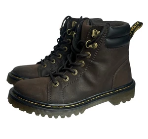 Doc Martens halbhohe Damenstiefel braun Faora Air Wair Leder AW004 Größe 6 glatt - Bild 1 von 5
