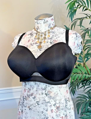 Sujetador sin tirantes multidireccional CACIQUE, Comfort Bliss ligeramente forrado, negro, talla 44DDD Foto 1 de 4