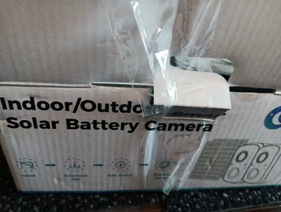 Indoor/Outdoor Smart Solar Battery Cameras Set Of 2 NIB Free Shipping M103 - Image 1 of 3