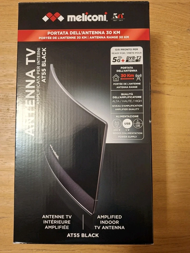 Antenna Meliconi AT55 Black USB - Immagine 1 di 2