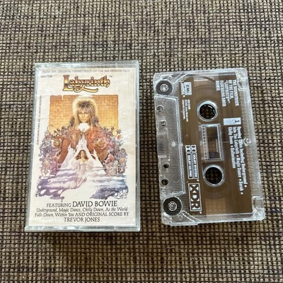 LABYRINTH Soundtrack  Cassette Tape 1986 David Bowie Jim Henson - Image 1 of 4