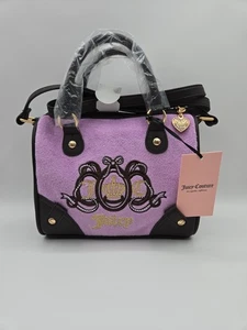 Bolso Cartera JUICY COUTURE NUEVO CON ETIQUETAS Bandolera "Lovers Club" Terciopelo de Tul Violeta - Imagen 1 de 9