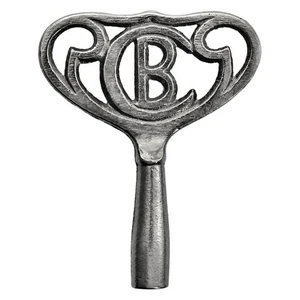 Victorian BADISCHE Uhrenfabrik Clock Key - Fits 4.25mm Pegs Vintage Key ref.k412 - Picture 1 of 4