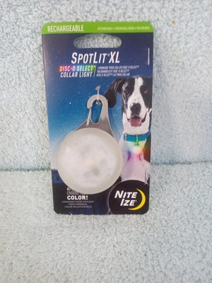 Nite Ize SpotLit XL Rechargeable Collar Light - Disc-O Select - Image 1 of 2