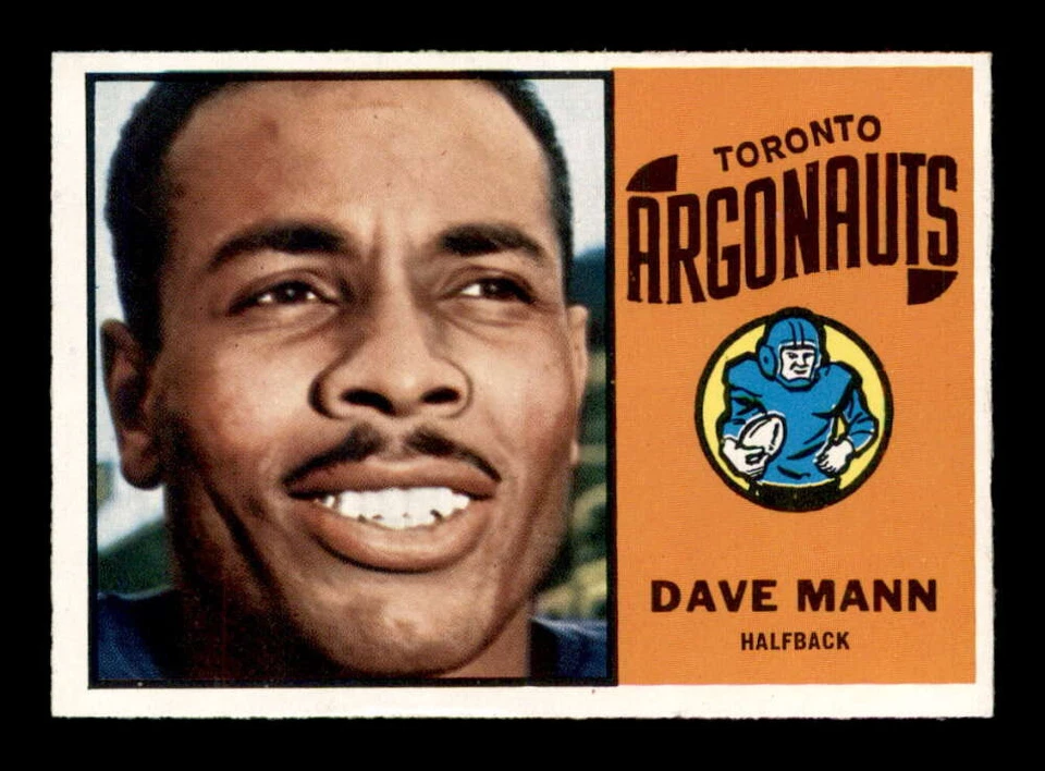 1964 Topps CFL #69 Dave Mann  EXMT+ X3192706 - Image 1 of 3
