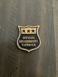 Official Government Taxpayer Badge Vintage Rubber Refrigerator Magnet - Bild 1 von 3