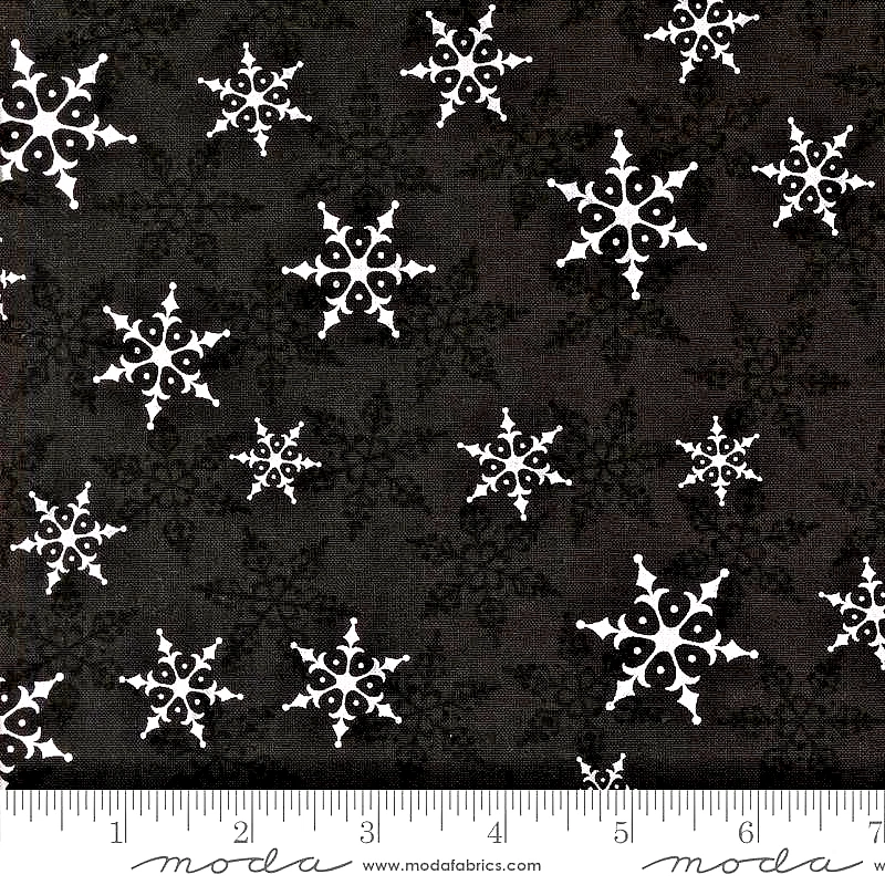 Moda Fabrics "56134 18 Winter Friends CHARCOAL BLACK BTY - Image 1 of 1