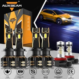 For Audi A4 2007-2014 CANBUS H7 H7 LED Headlight High Low & H11 Fog Light White - Bild 1 von 17