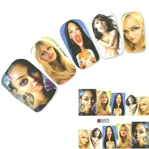 Pegatina de uñas pegatina modelo Glamour Nail Art uñas pie Water Decal - Imagen 1 de 2