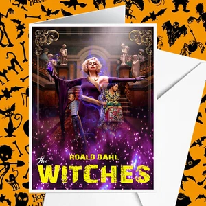 Personalised Customised Halloween Roald Dahl witches Card Friends Sister 046 - Picture 1 of 2